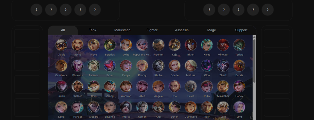 Mobile Legends Draft Tool